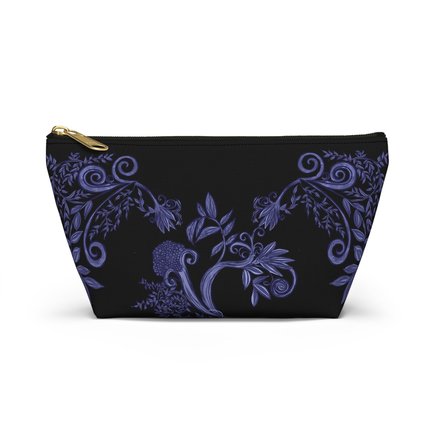 Midnight Botanical Blues Accessory Pouch