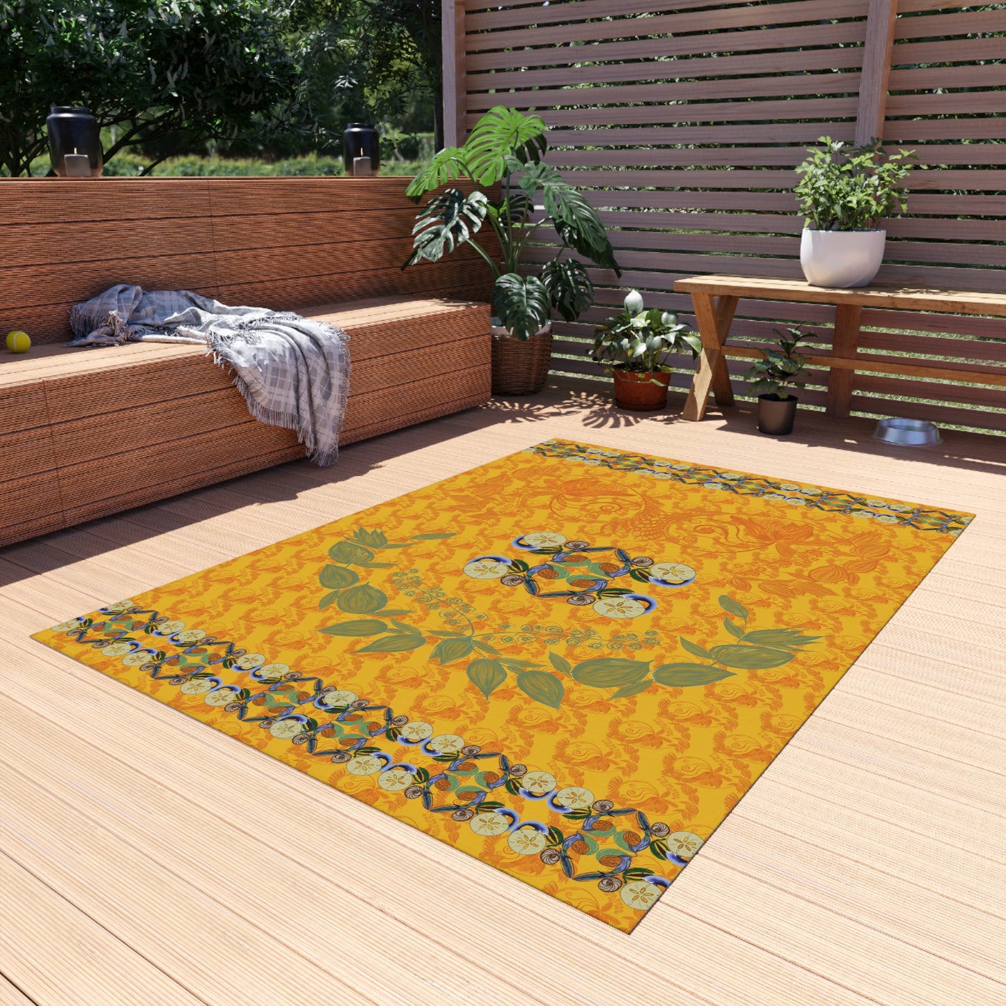 Snowless Sunsets Outdoor Rug