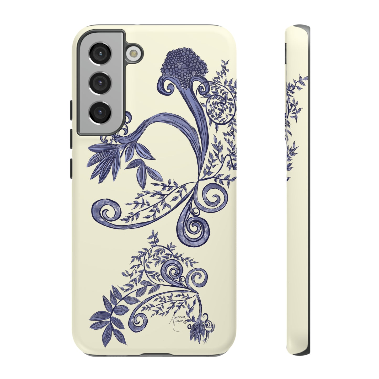 Botanical Blues Tough Phone Case