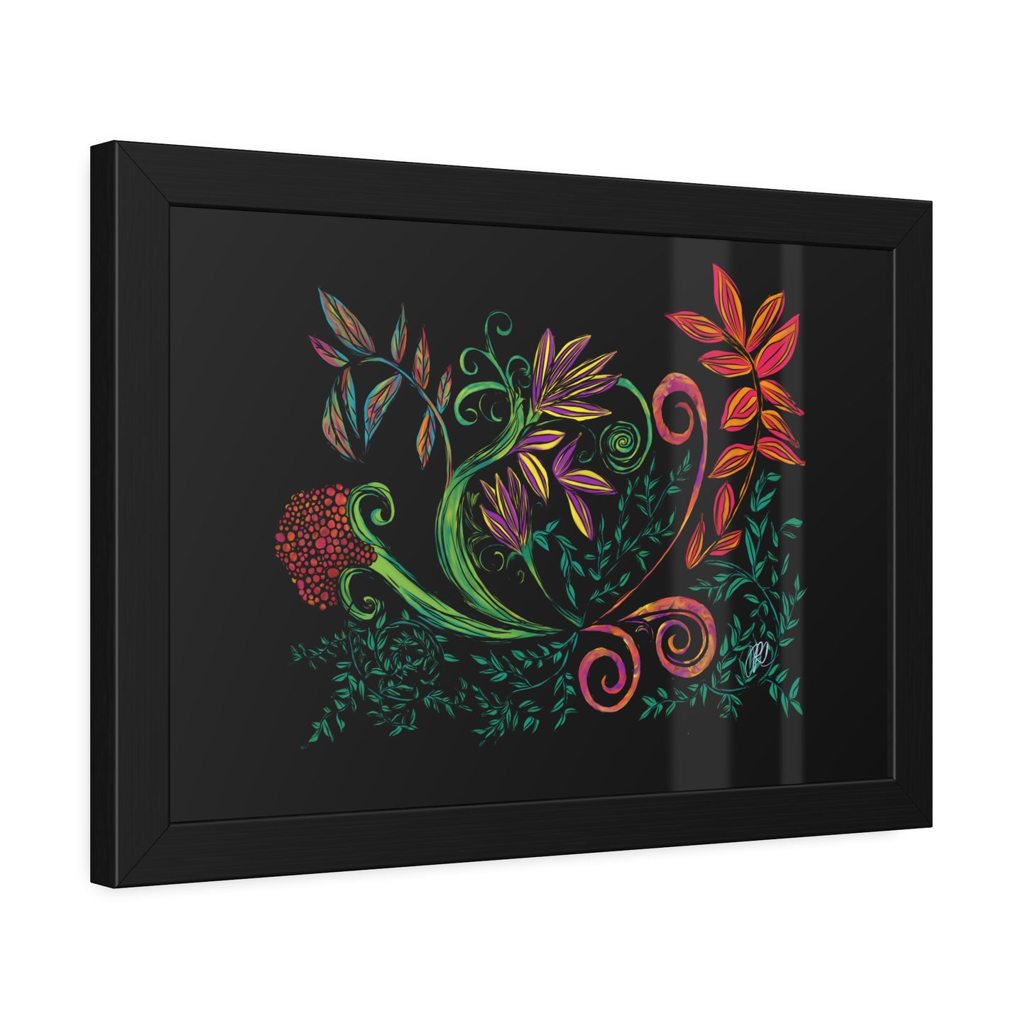 Flourished Fury Framed Giclée Print