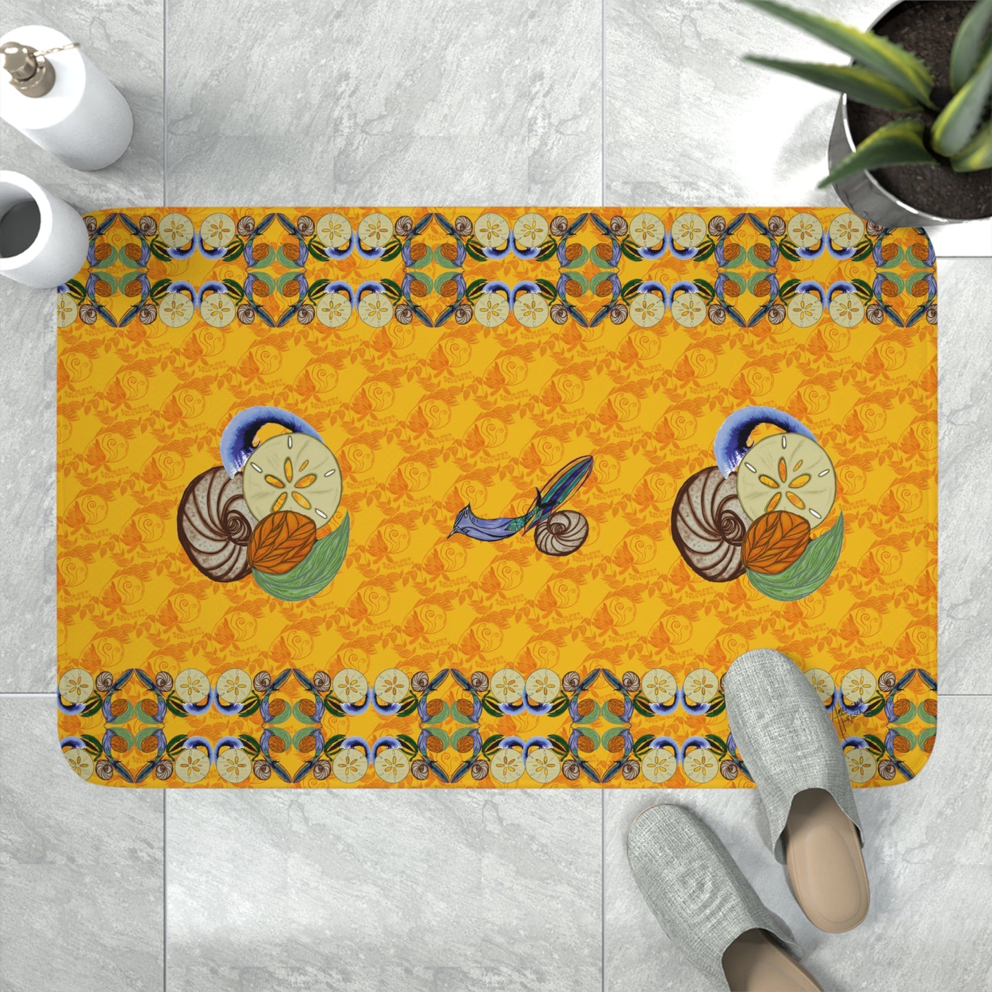 Snowless Sunsets Memory Foam Bath Mat