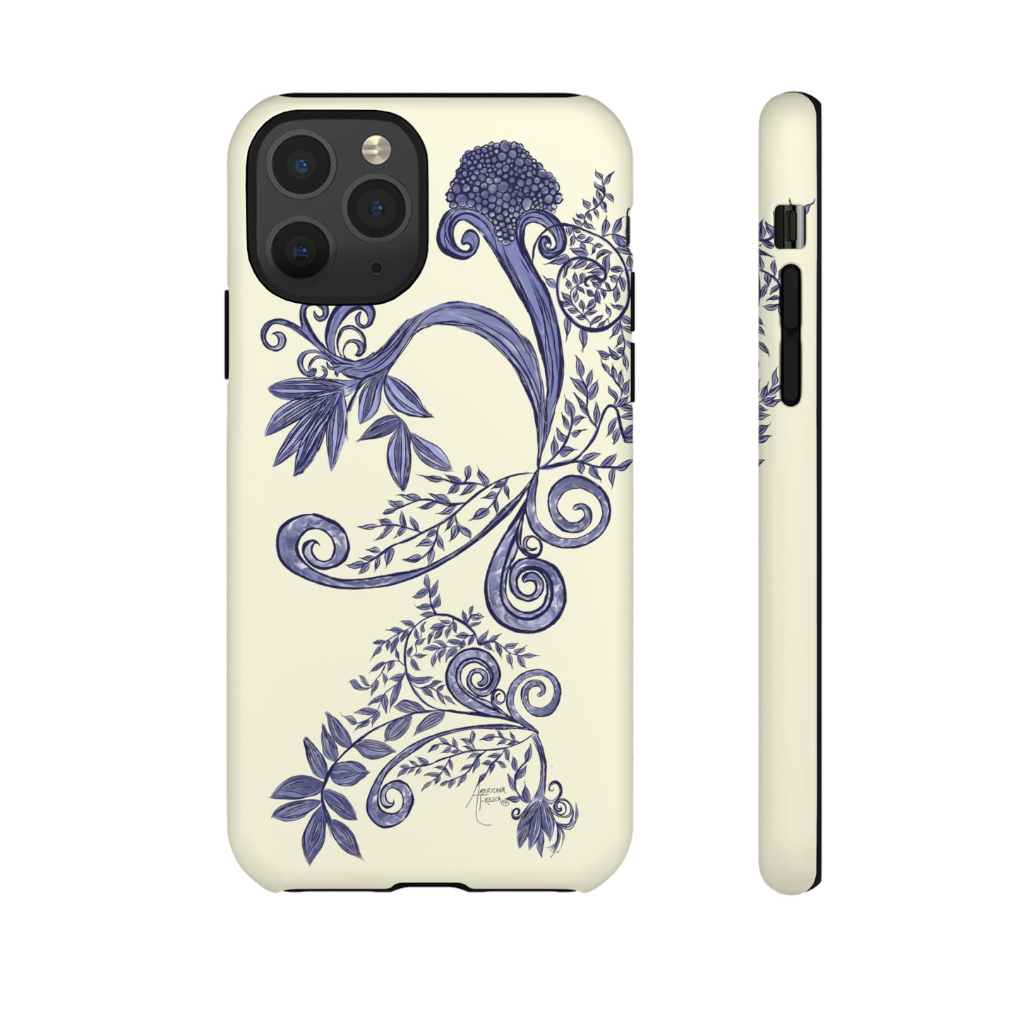 Botanical Blues Tough Phone Case