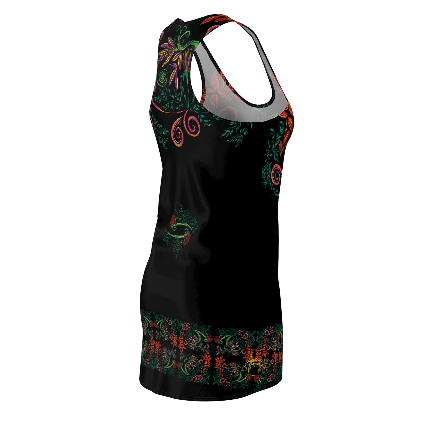 Flourished Fury Women's Racerback Dress