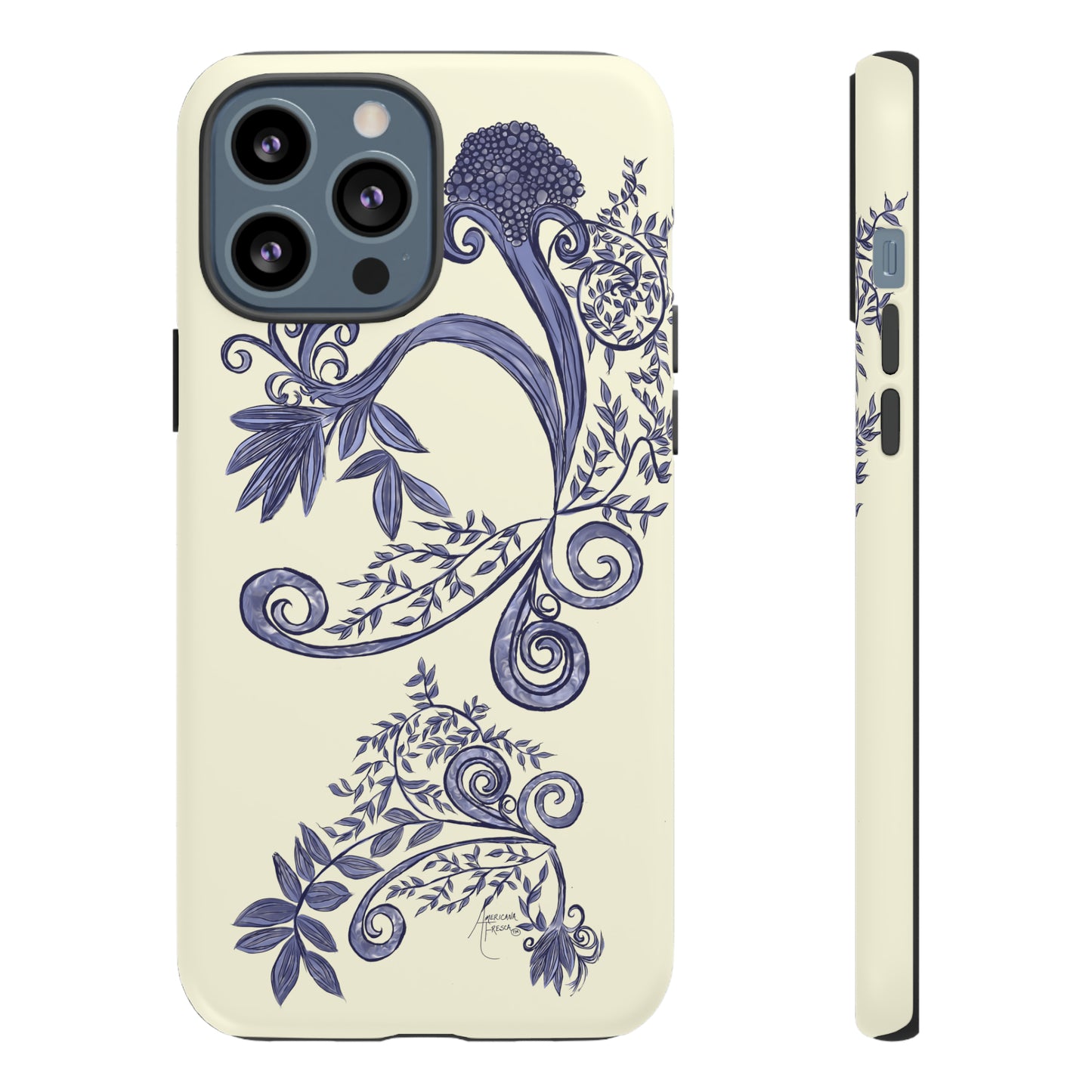 Botanical Blues Tough Phone Case