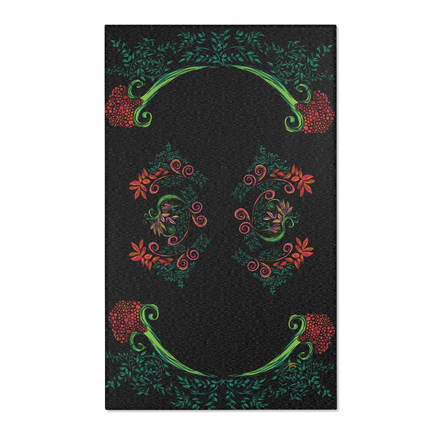 Flourished Fury Area Rugs